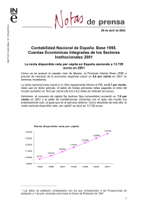 Contabilidad Nacional de España - Instituto Nacional de Estadistica.