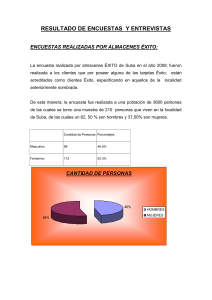RESULTADO DE ENCUESTAS Y ENTREVISTAS