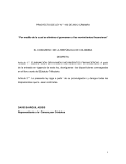 PROYECTO DE LEY N° 193 DE 2012 CÁMARA “Por medio de la