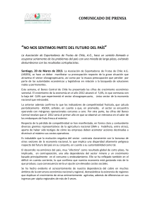 comunicado de prensa