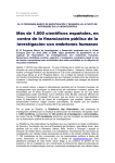 de 1.000 científicos españoles, en contra de la financiación pública