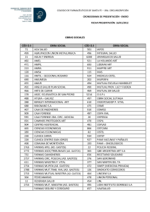 COLEGIO DE FARMAC&Eacute;UTICOS DE SANTA FE &ndash; 1RA