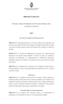 proyecto de ley - Honorable Cámara de diputados de la Provincia