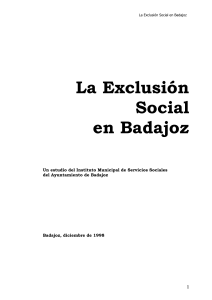La exclusión social en Badajoz - Asociación Equipo Solidaridad