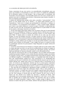 Manifiesto Crisis eclesial