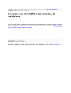 Sentencia contra Estrella Damm por cesión ilegal de trabajadores
