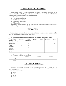 el quechua y variedades - Hard-Core