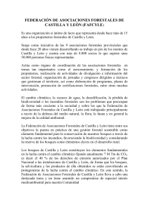 Curriculum Federación de Asociaciones Forestales de Castilla y