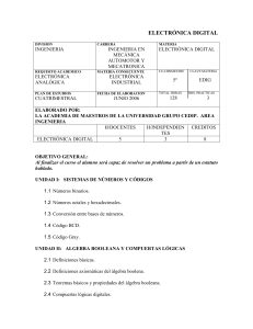 electrónica digital - Universidad Grupo CEDIP