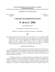 Texto de Aprobaci&oacute;n Final enviado al Senado