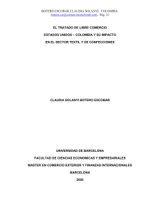 El Tratado de Libre Comercio Estados Unidos