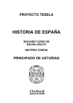 Programación Tesela Historia de España 2º Bach. Principado de