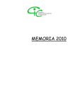 Memoria CIC 2010. - Consejo Interhospitalario de Cooperación