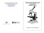 Manual microscopio MG-10 - Microscopios y Balanzas, SA de CV
