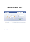 Accesibilidad en la web de Facebook