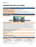 Plantilla del plan de unidad