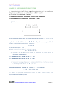 TECNOLOGÍA INDUSTRIAL Unidad 5. Circuitos eléctricos