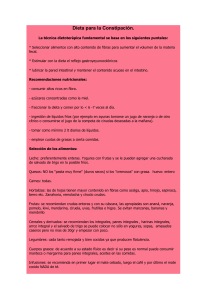 Dieta para constipacion