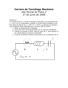 En el circuito del diagrama se cierra el interruptor en t = 0