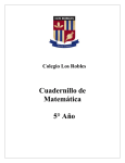 Matemática - Colegio Los Robles