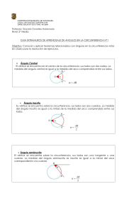 GUIA DE ANGULOS EN LA CIRCUNFERENCIA