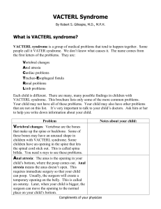 VACTERL Syndrome