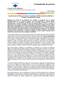 CP 006 - EU2030 Los planes para el clima y la energía carecen de
