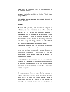 (2008) “Estudio Diagnóstico de Empresas Sociales”.