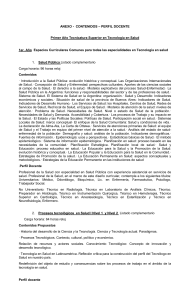 Anexo Tecnicaturas en Salud (todas las especialidades)
