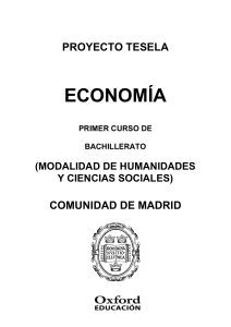 Programación Tesela Economía 1º Bach. Comunidad de Madrid