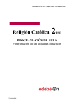 PROGRAMACIÓN DE AULA – Religión Católica
