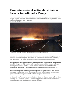 La Pampa, mas incendios foresales.