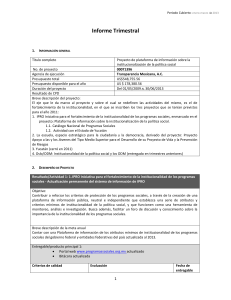 Informe Trimestral