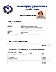 MESA REDONDA PANAMERICANA Santiago Poniente Chile