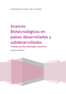 Avances Biotecnológicos en países desarrollados