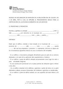 no es necesario su presentaci&oacute;sn ante la DG Energ&iacute;a y Cambio