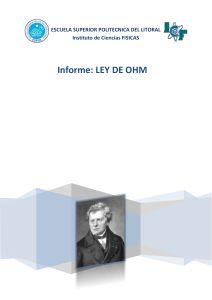 Informe: LEY DE OHM