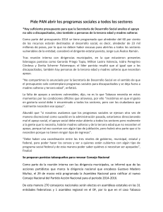 Boletin PAN 003 Programas Sociales y reunion municipales