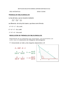TRIANGULOS OBLICUANGULOS