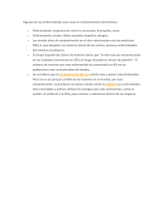 enfermedades que causa la contaminación ambiental