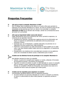 Preguntas Frecuentes - The Maximize Life Campaign