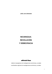 Nicaragua: revolución y democracia