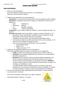 TECNOLOGÍA 3º ESO Profesor: Alvaro González Amann GUIÓN