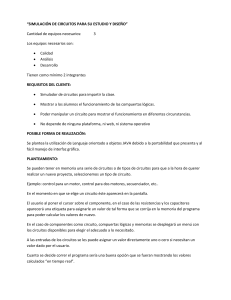 “SIMULACIÓN DE CIRCUITOS PARA SU ESTUDIO Y DISEÑO