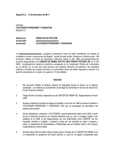 Bogotá D.C., 14 de diciembre de 2011 Señores: COLFONDOS