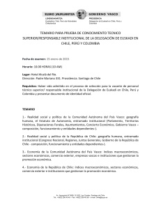 Delegaci&oacute;n de Euskadi en Chile, Per&uacute; y Colombia
