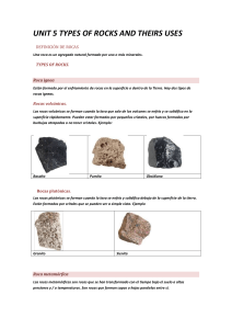 types of rocks. - Sciencefjbilingua