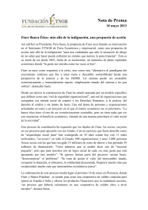 Nota de Prensa 10 mayo 2013 Fiare Banca Ética