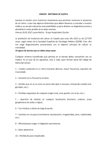 cáncer: síntomas de alerta
