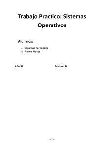 1* ¿Qué es un Sistema Operativo?